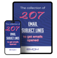 207 subject lines for emails in marketing cover